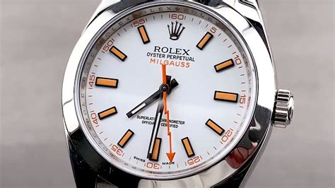 rolex milgauss review|rolex milgauss white dial review.